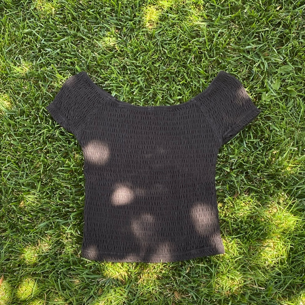 black off the shoulder top